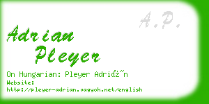 adrian pleyer business card